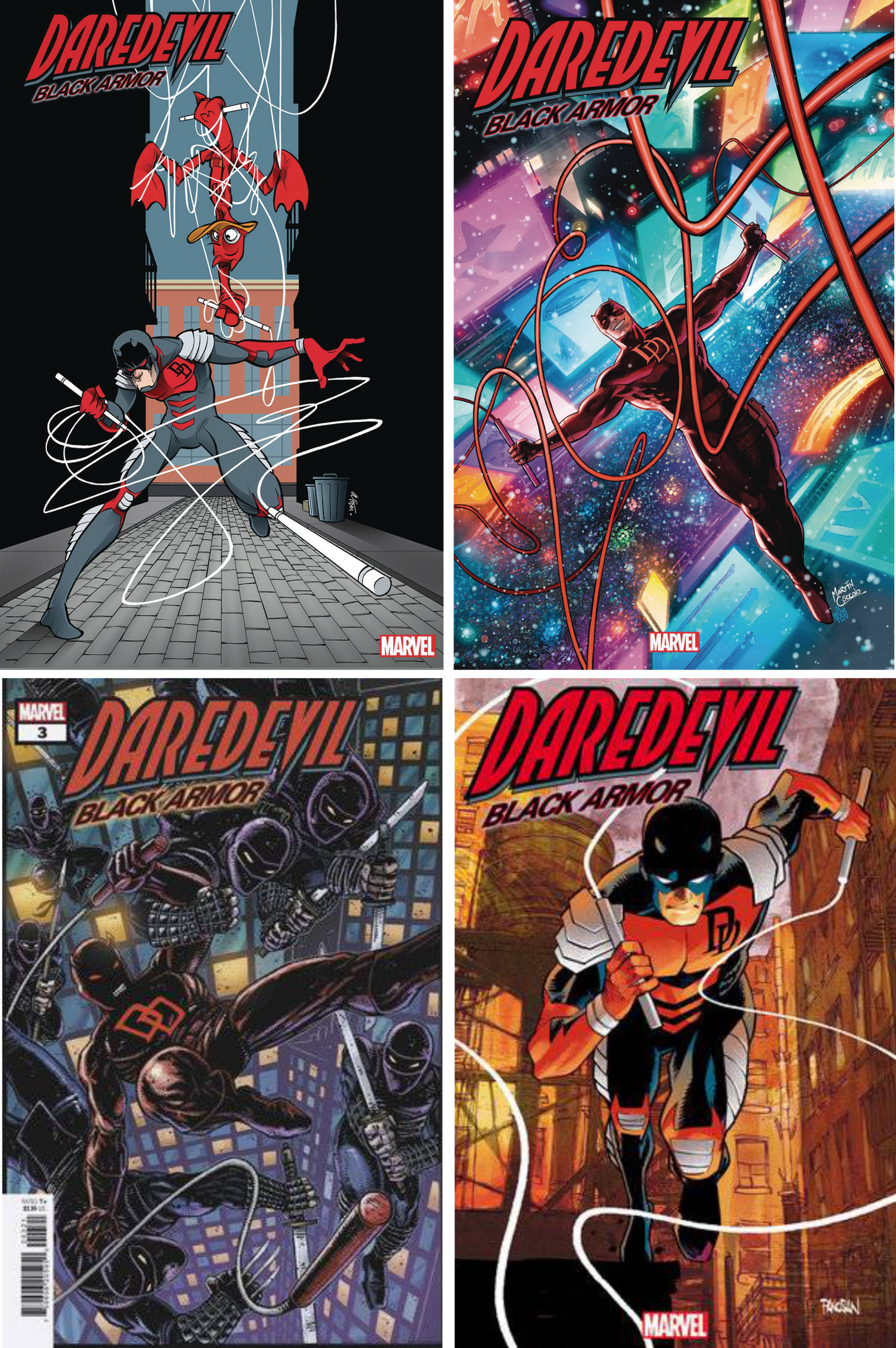 Daredevil Black Armor #1 - #4 (Of 4) CF COLL Var Cvrs