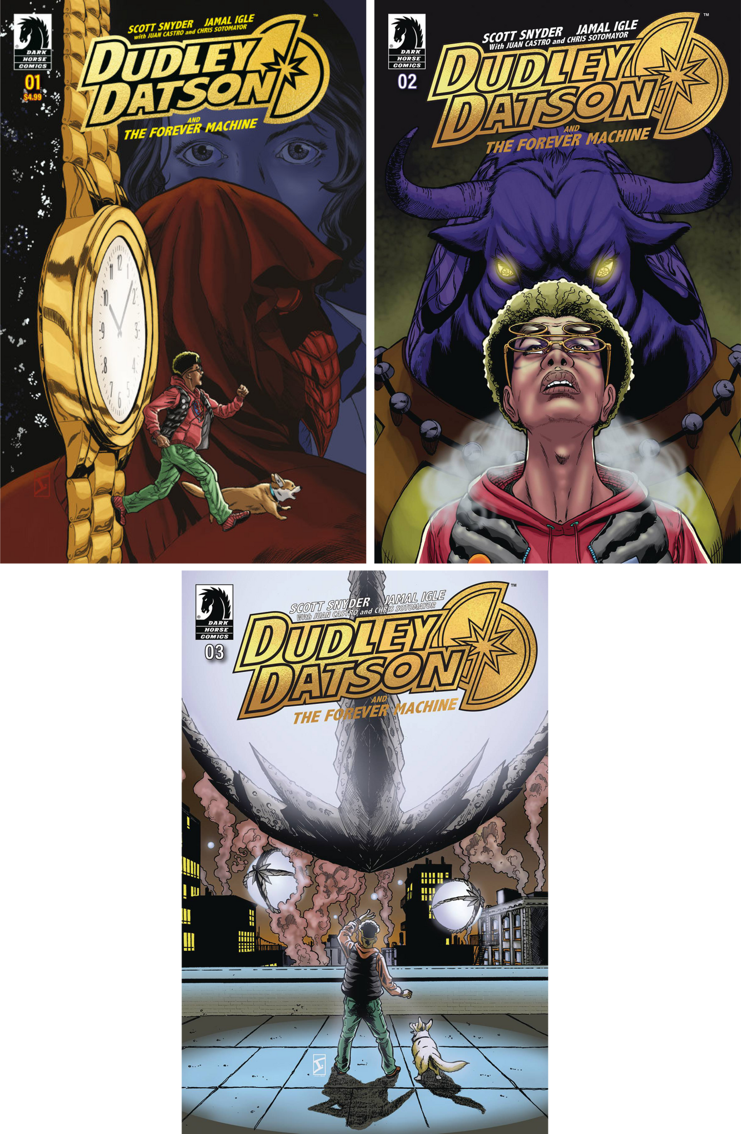 Dudley Datson and the Forever Machine #1 - #3 (Of 3) CF COLL Foil Covers