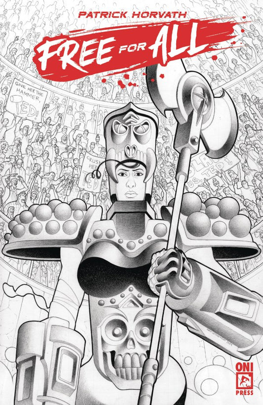 Free For All #1 Cvr F 1:10 Ratio Matt Lesniewski B&W Variant