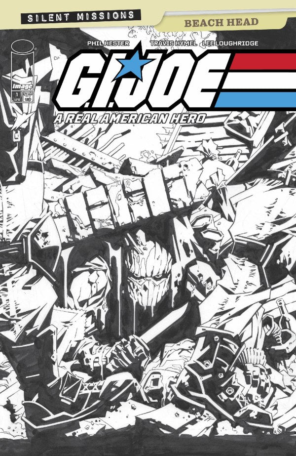 Gi Joe: A Real American Hero - Silent Missions: Beach Head (1-Shot) Cvr C 1:10 Ratio Phil Hester B&W Variant