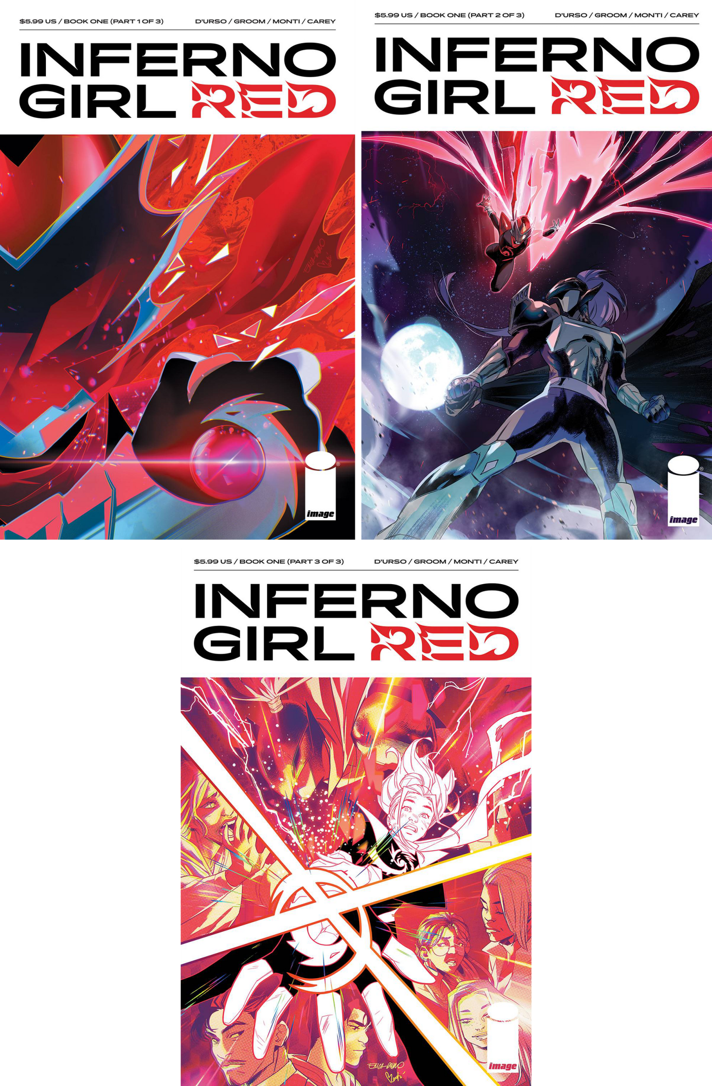 Inferno Girl Red #1 - #3 CF COLL Cvr A