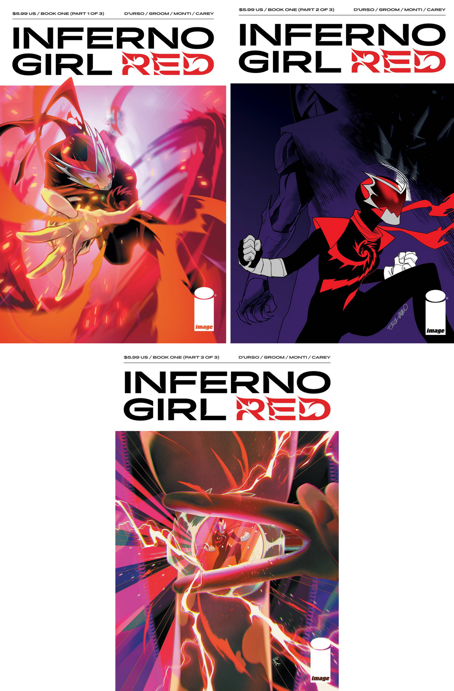 Inferno Girl Red #1 - #3 CF COLL Cvr B
