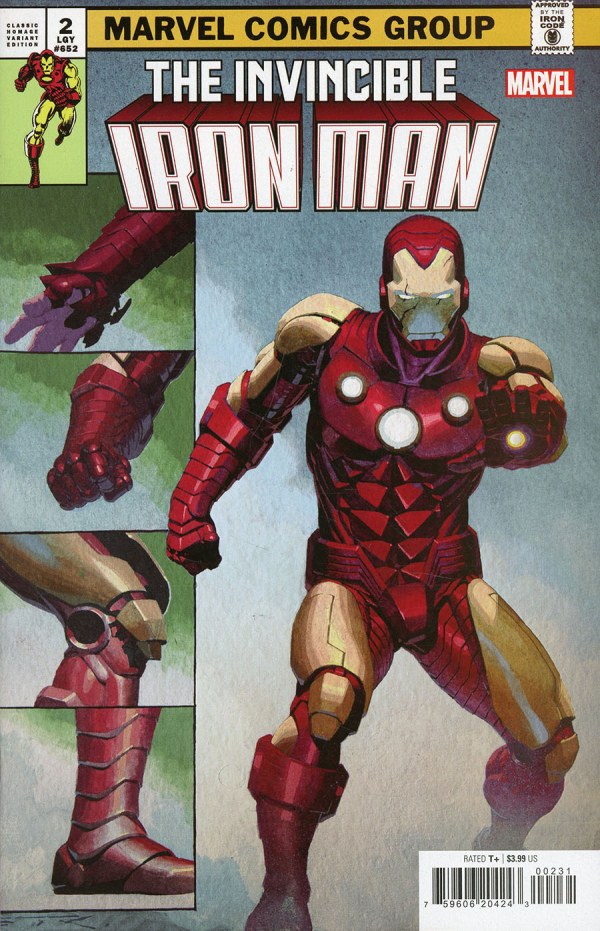 Invincible Iron Man (2022) #2 Ribic Classic Homage Var