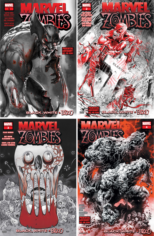 Marvel Zombies Black White & Blood #1 - #4 (Of 4) CF COLL Cvr A