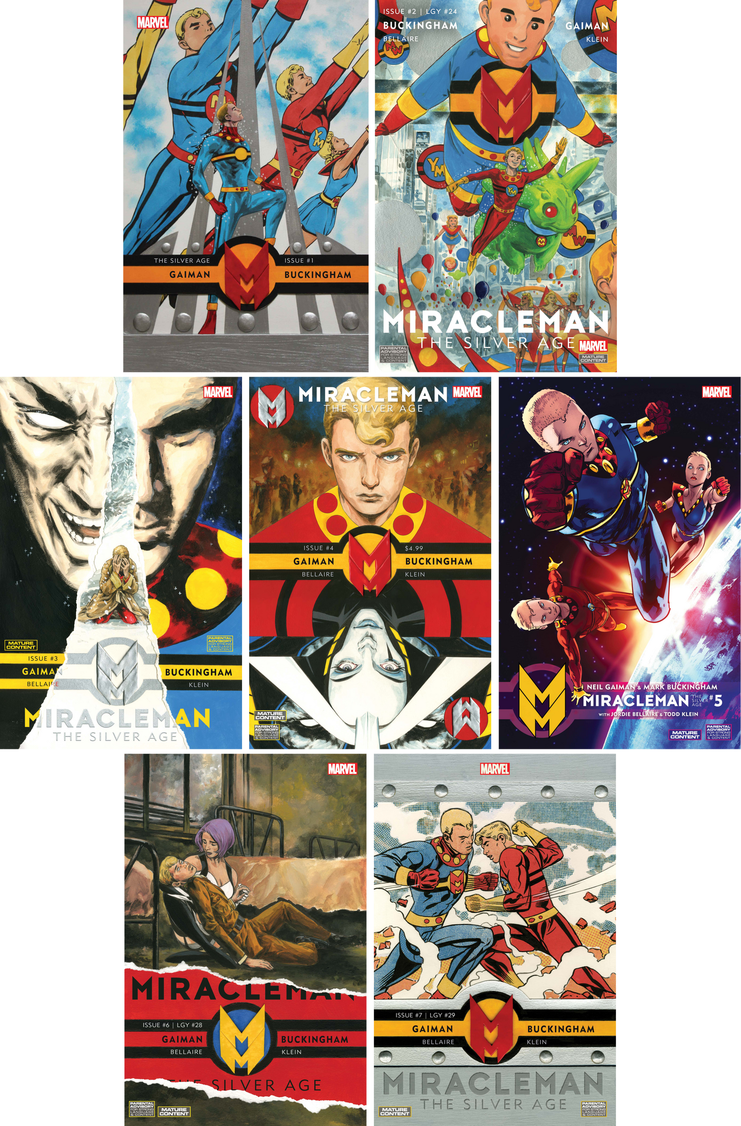 Miracleman Silver Age #1 - #7 (Of 7) CF COLL Mix Cvrs