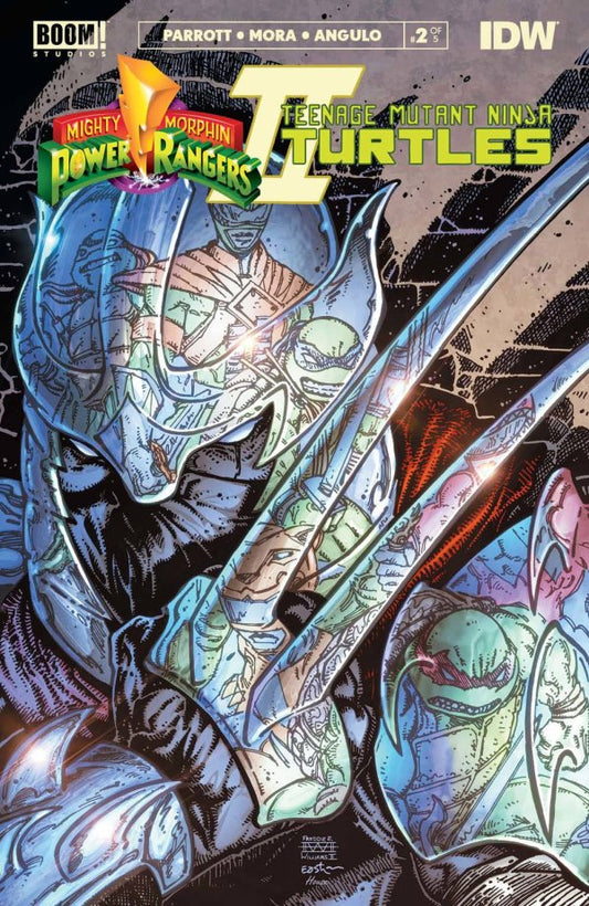 Mighty Morphin Power Rangers Teenage Mutant Ninja Turtles Ii #2 (Of 5) Cvr B Eastman & Williams Ii