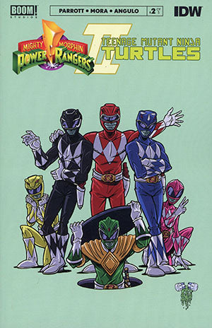 Mighty Morphin Power Rangers Teenage Mutant Ninja Turtles Ii #2 (Of 5) Cvr C Mmpr Var Lattie