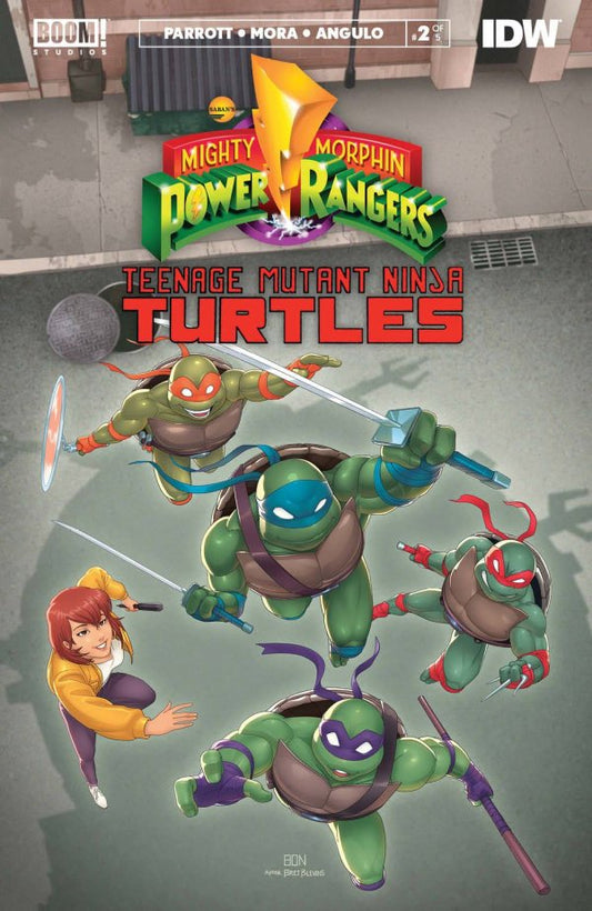 Mighty Morphin Power Rangers Teenage Mutant Ninja Turtles Ii #2 (Of 5) Cvr D Tmnt Var Bernardo