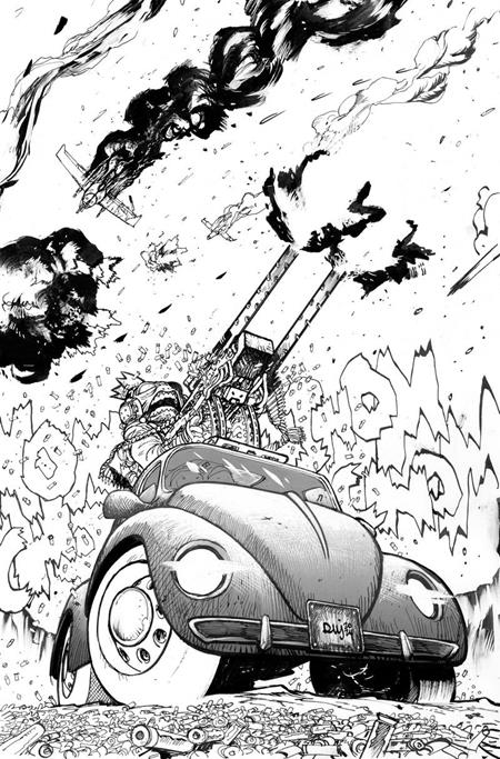 Moon Is Following Us #1 (Of 10) 3rd Ptg Cvr B 1:10 Ratio Daniel Warren Johnson B&W Virgin Variant