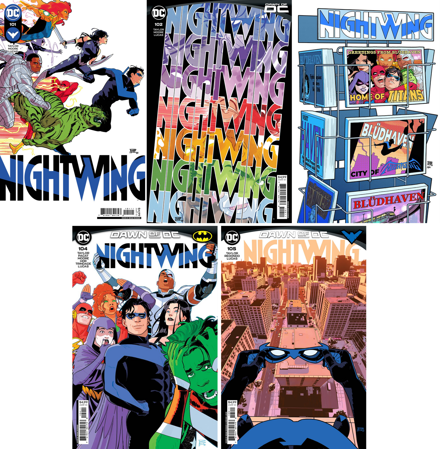 Nightwing #101 - #105 CF COLL Cvr A