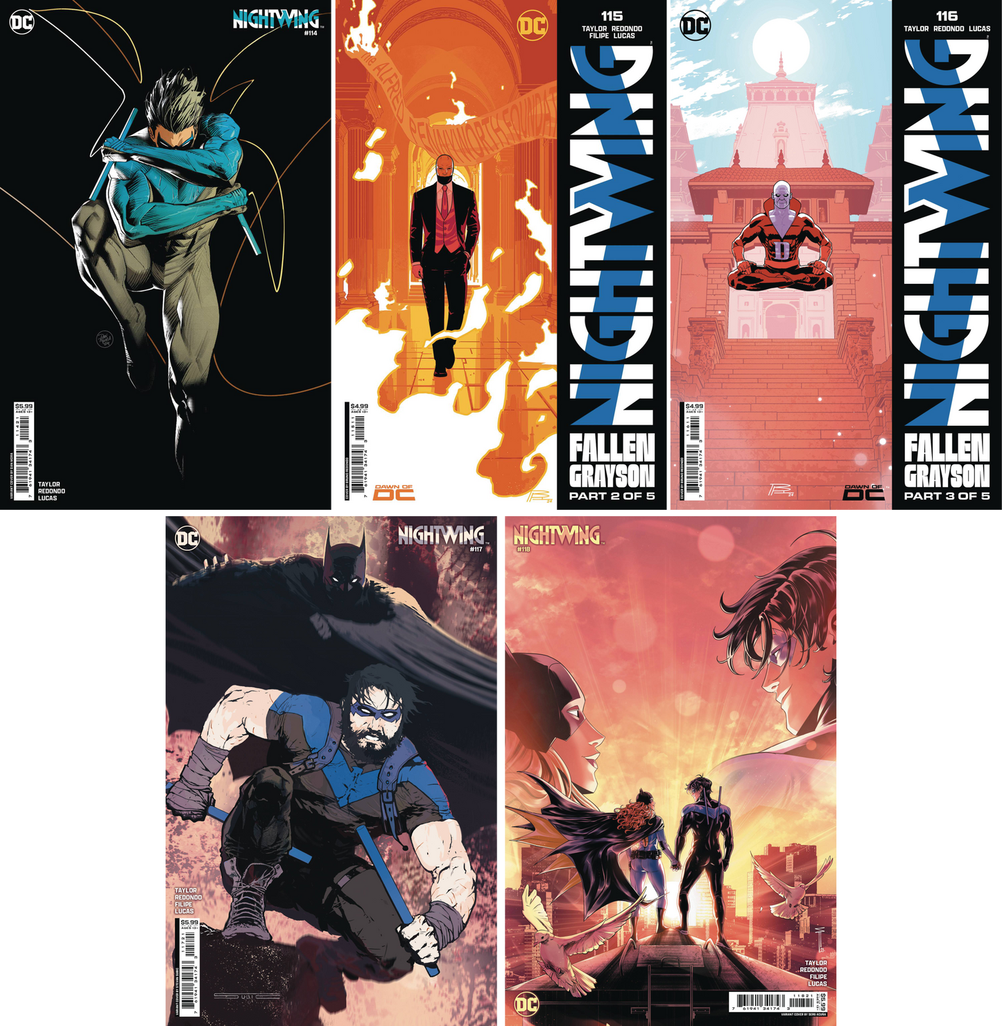 Nightwing #114 - #118 CF COLL Mix Cvr