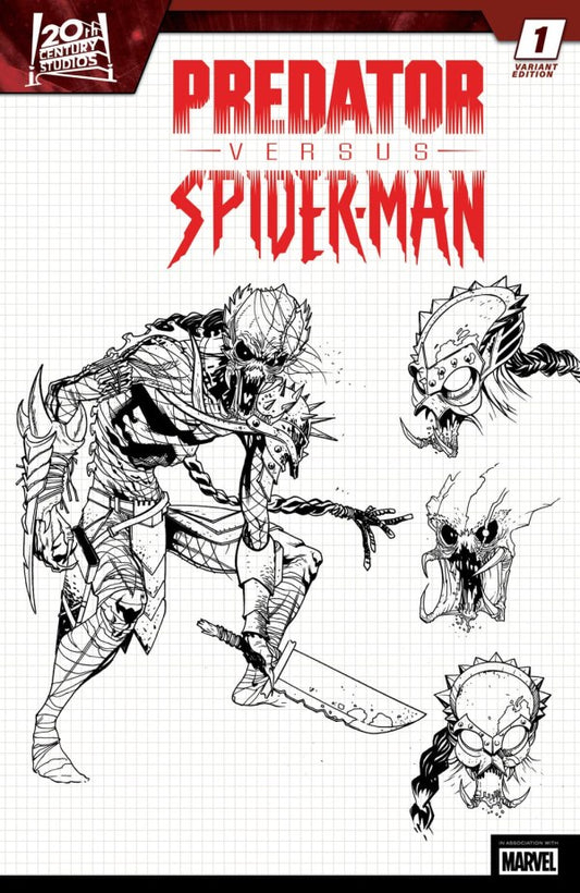 Predator Vs Spider-Man #1 (Of 4) 1:10 Ratio Marcelo Ferreira Design Variant