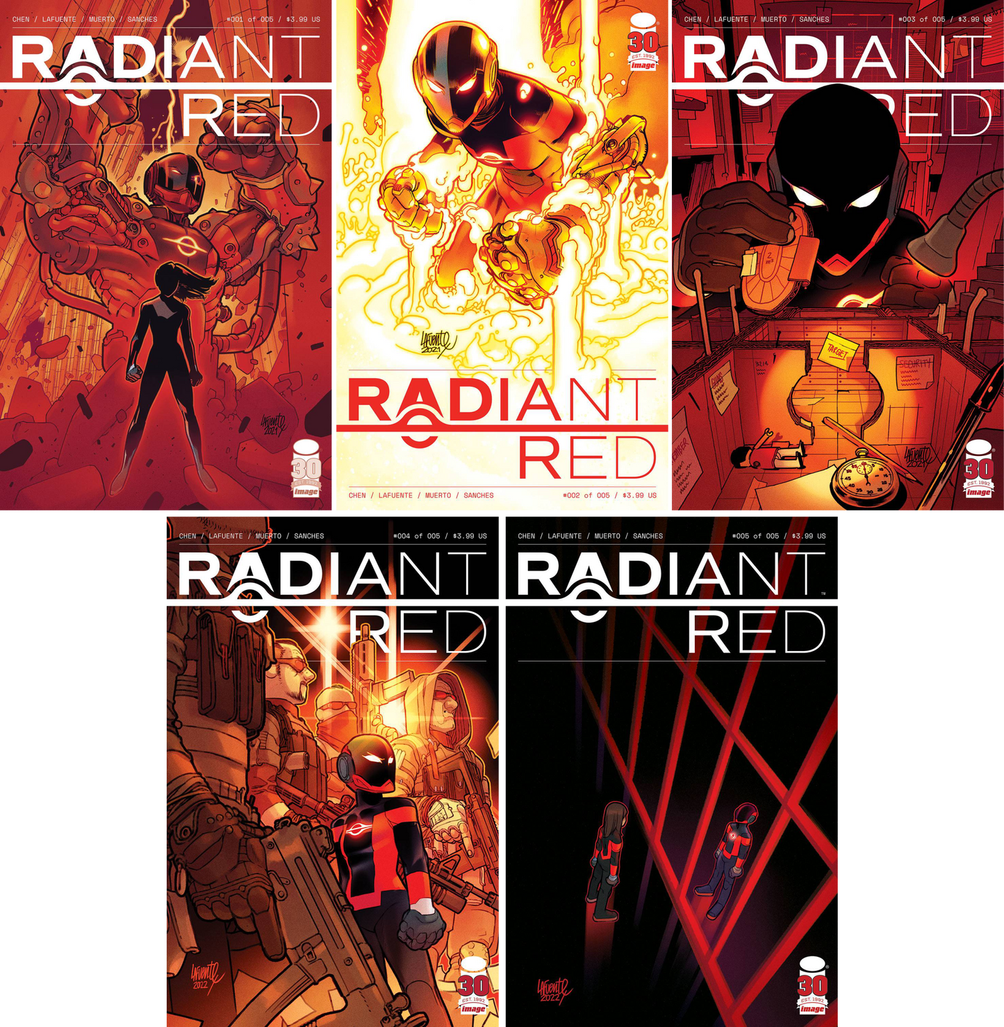 Radiant Red #1 - #5 (Of 5) CF COLL Cvr A