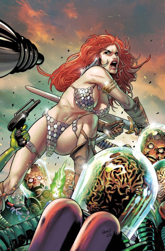 Red Sonja Attacks Mars #1 Cvr I 1:15 Ratio Greg Land Virgin Variant