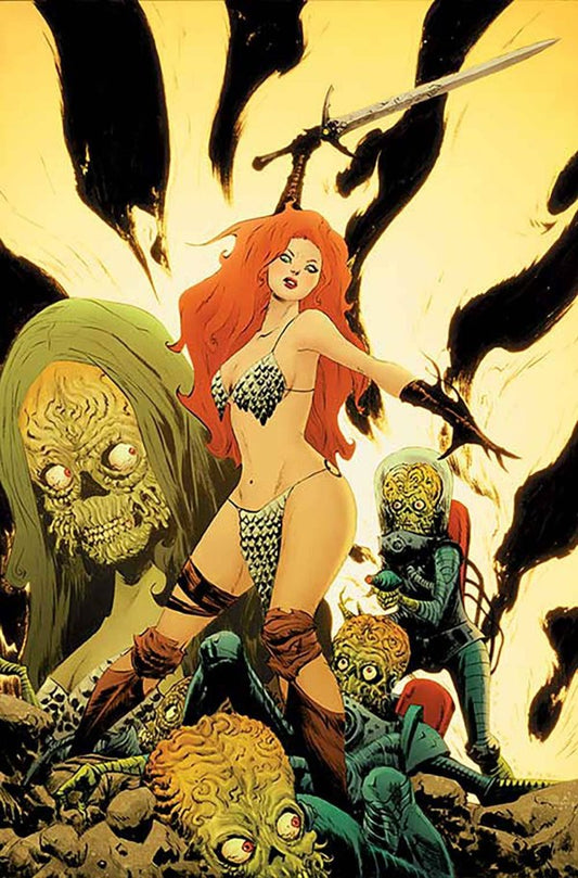 Red Sonja Attacks Mars #1 Cvr N 1:20 Ratio Jae Lee Virgin Variant