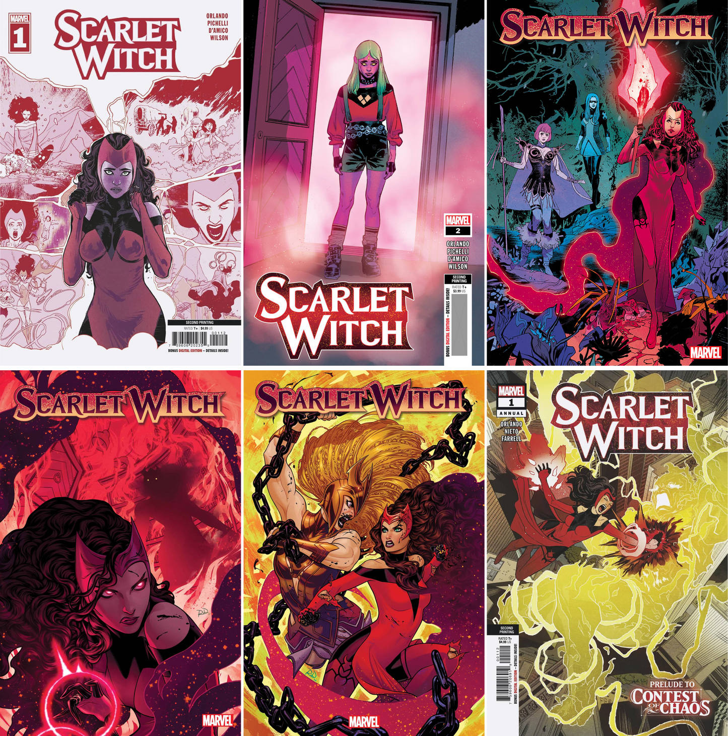 Scarlet Witch (2023) #1 - #5 CF COLL Mix Cvrs