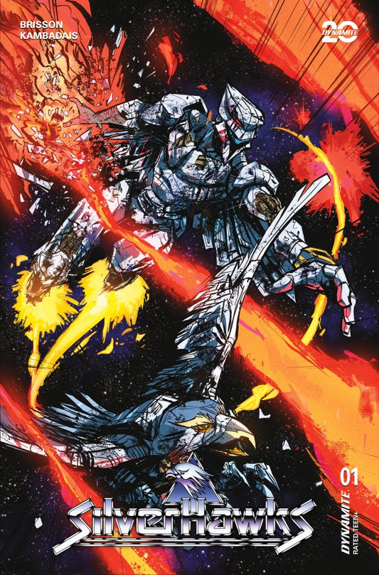 Silverhawks #1 Cvr R 1:10 Ratio David Cousens Battle Damage Variant