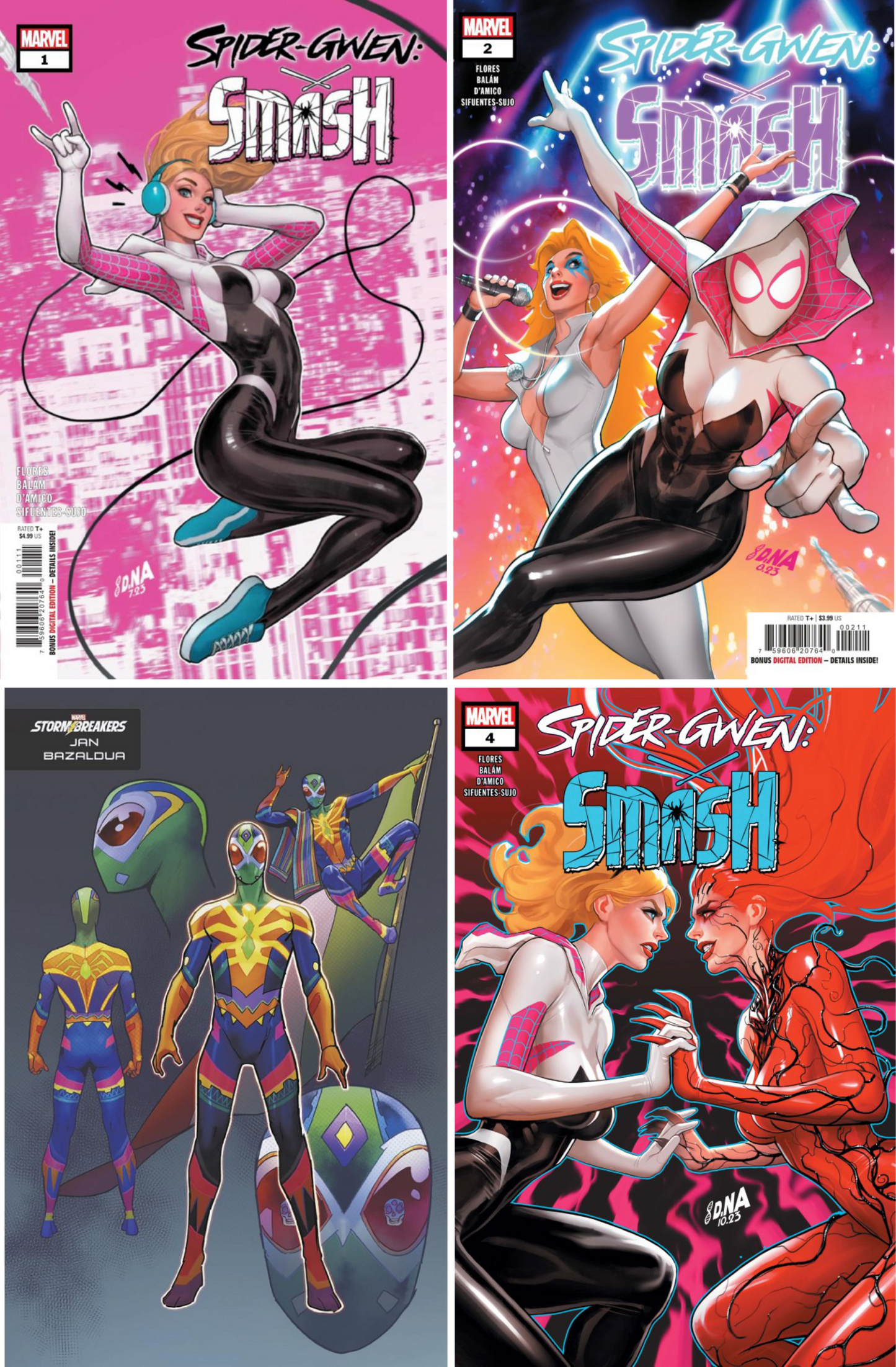 Spider-Gwen Smash #1 - #4 (Of 4) CF COLL Mix Cvrs