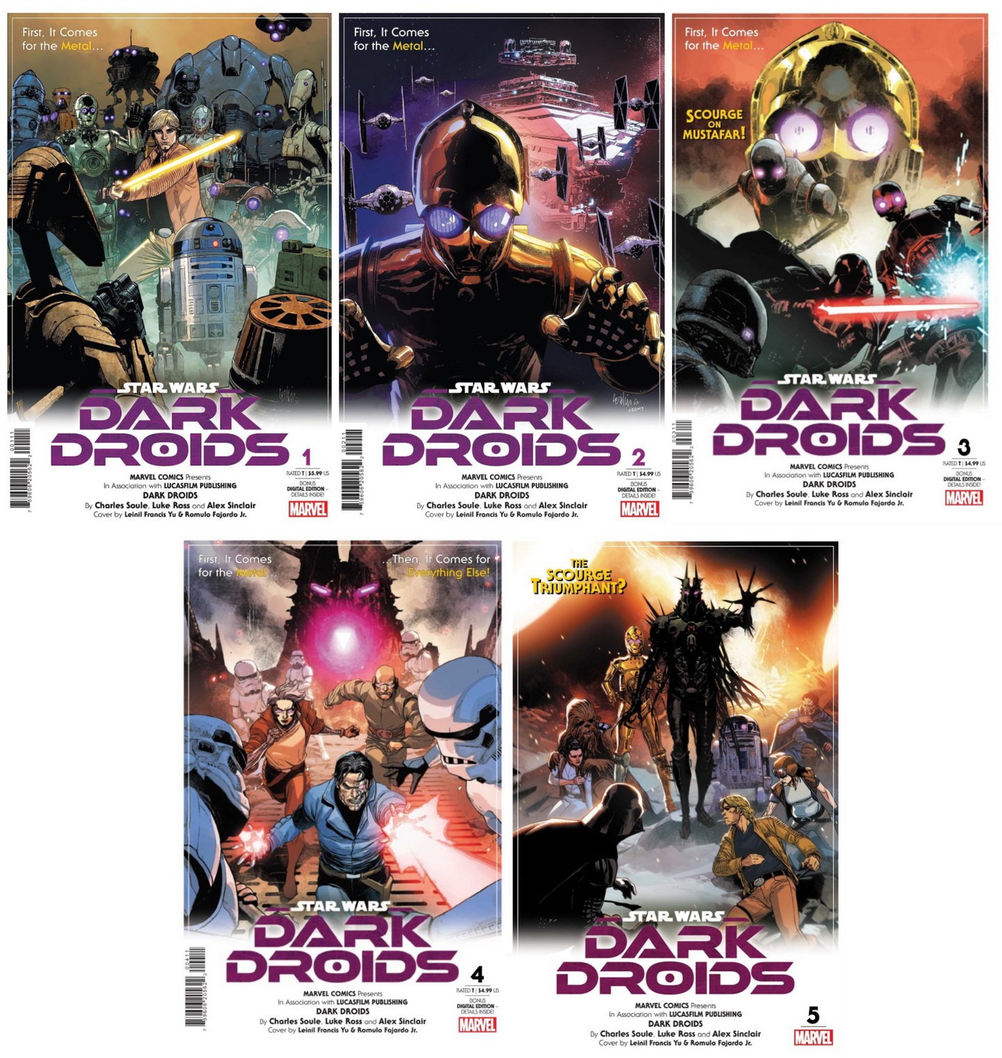Star Wars Dark Droids #1 - #5 (Of 5) CF COLL Cvr A