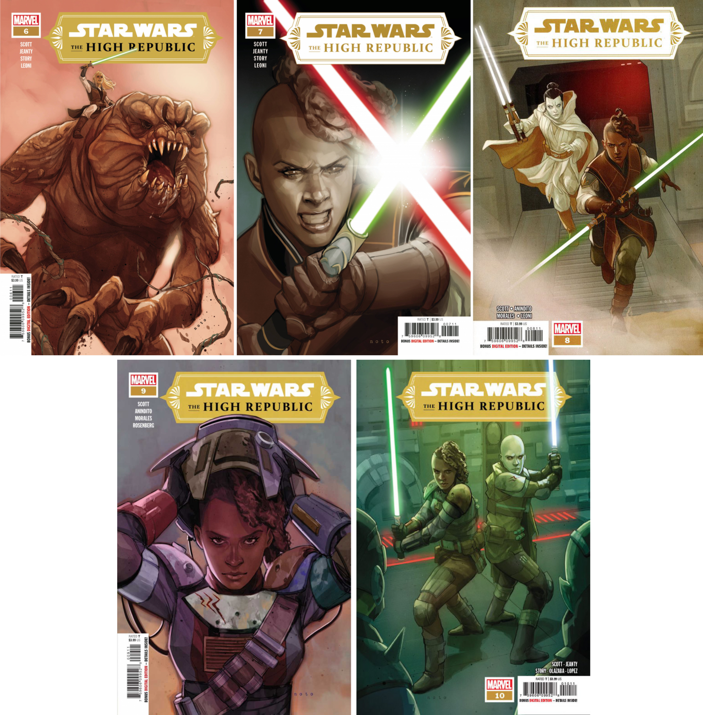 Star Wars High Republic (2021) #6 - #10 CF COLL Cvr A