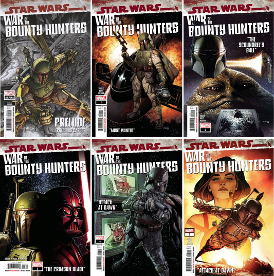 Star Wars War Bounty Hunters #1 - #5 + Alpha CF COLL Mix Cvrs