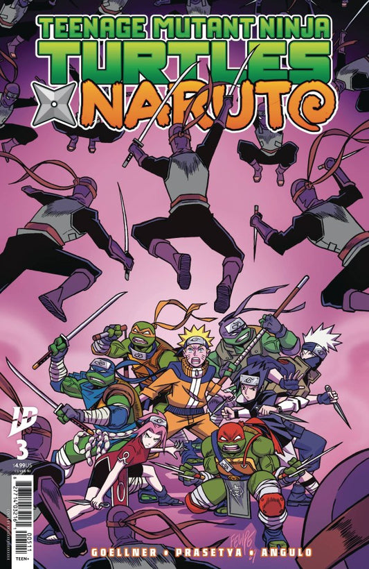 Teenage Mutant Ninja Turtles X Naruto #3 1:25 Ratio Felipe Smith Variant