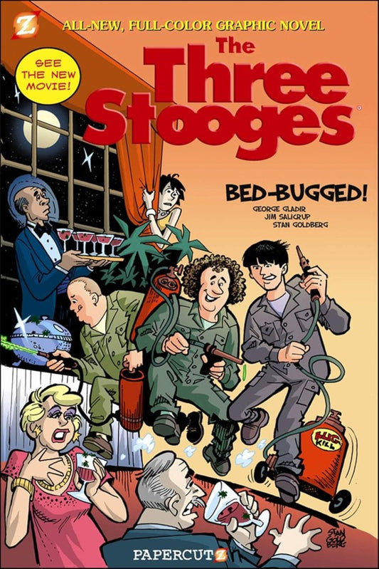 Three Stooges Gn Vol 01 Bed-Bugged (Papercutz)