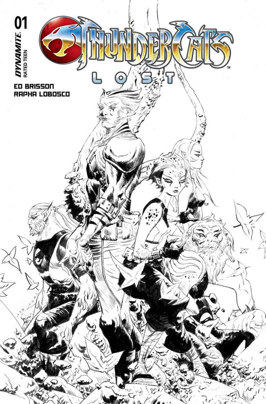 Thundercats: Lost #1 Cvr V 1:7 Ratio Jae Lee B&W Line Art Variant