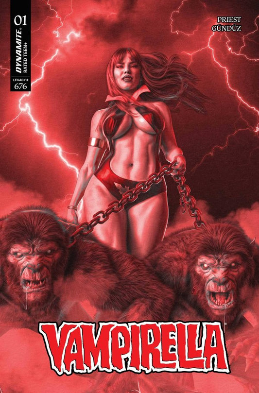 Vampirella (2025) #1 Cvr Zf 1:10 Ratio Mark Spears Fiery Red Variant