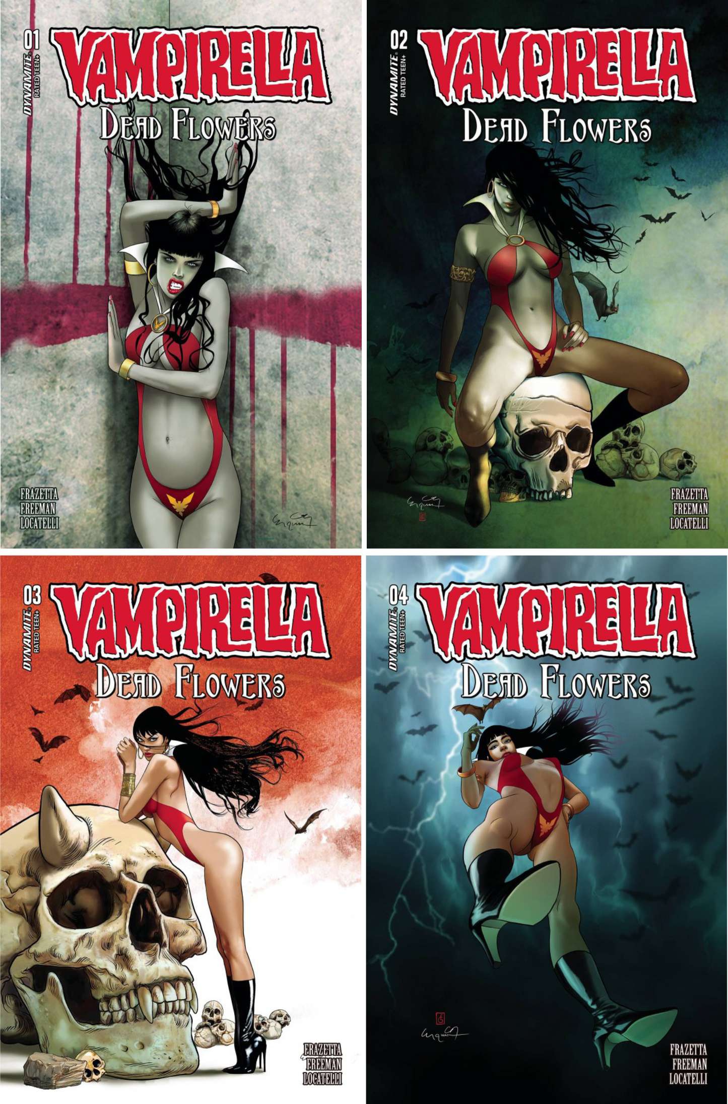 Vampirella: Dead Flowers #1 - #4 (Of 4) CF COLL Cvr C Gunduz