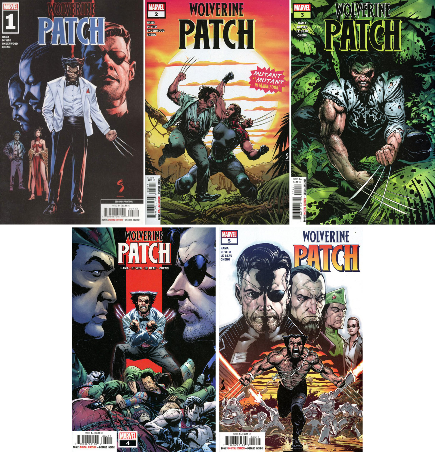 Wolverine: Patch #1 - #5 (Of 5) CF COLL 2nd Prt + Cvr A