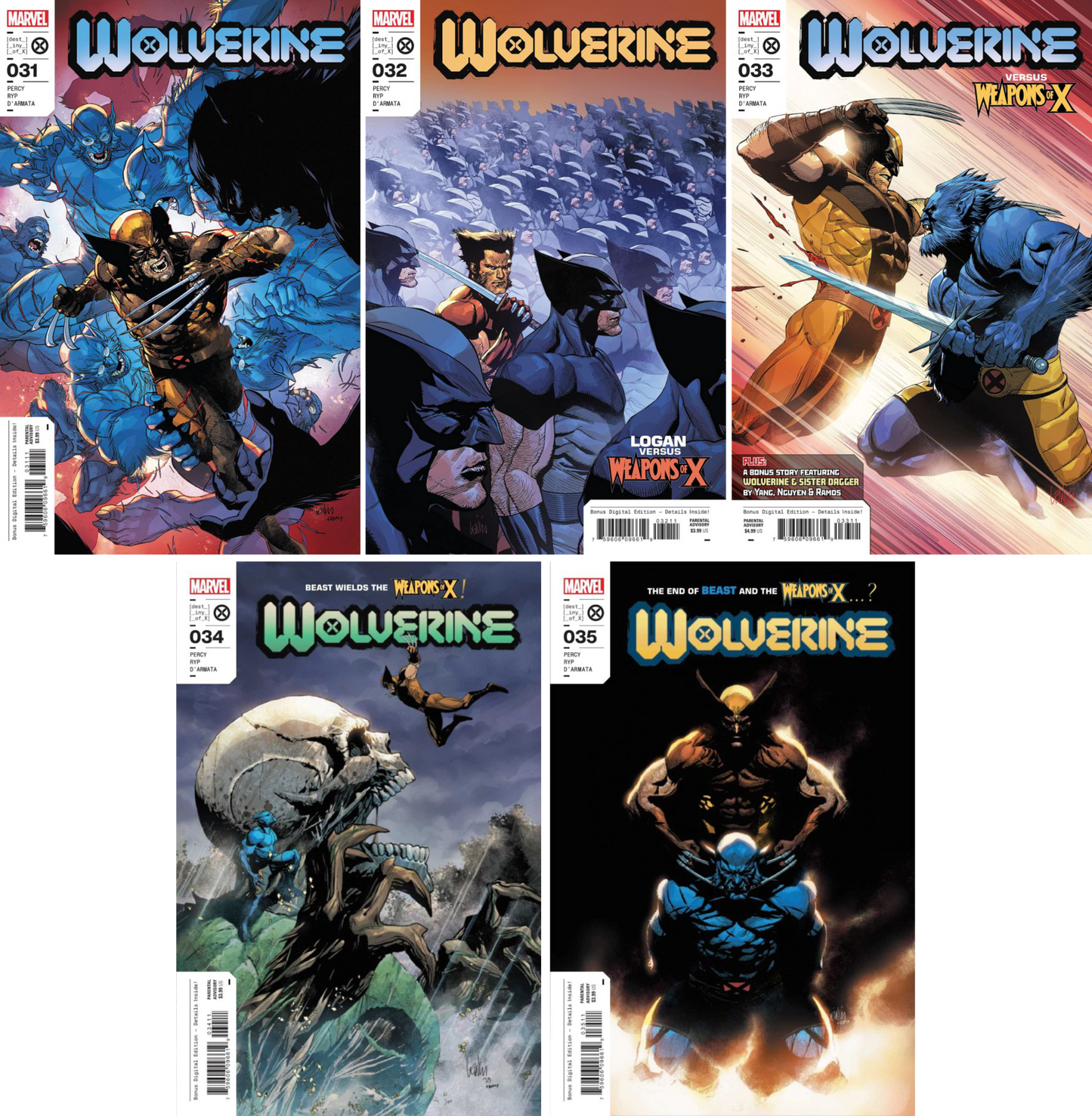 Wolverine (2020) #31 - #35 CF COLL Cvr A