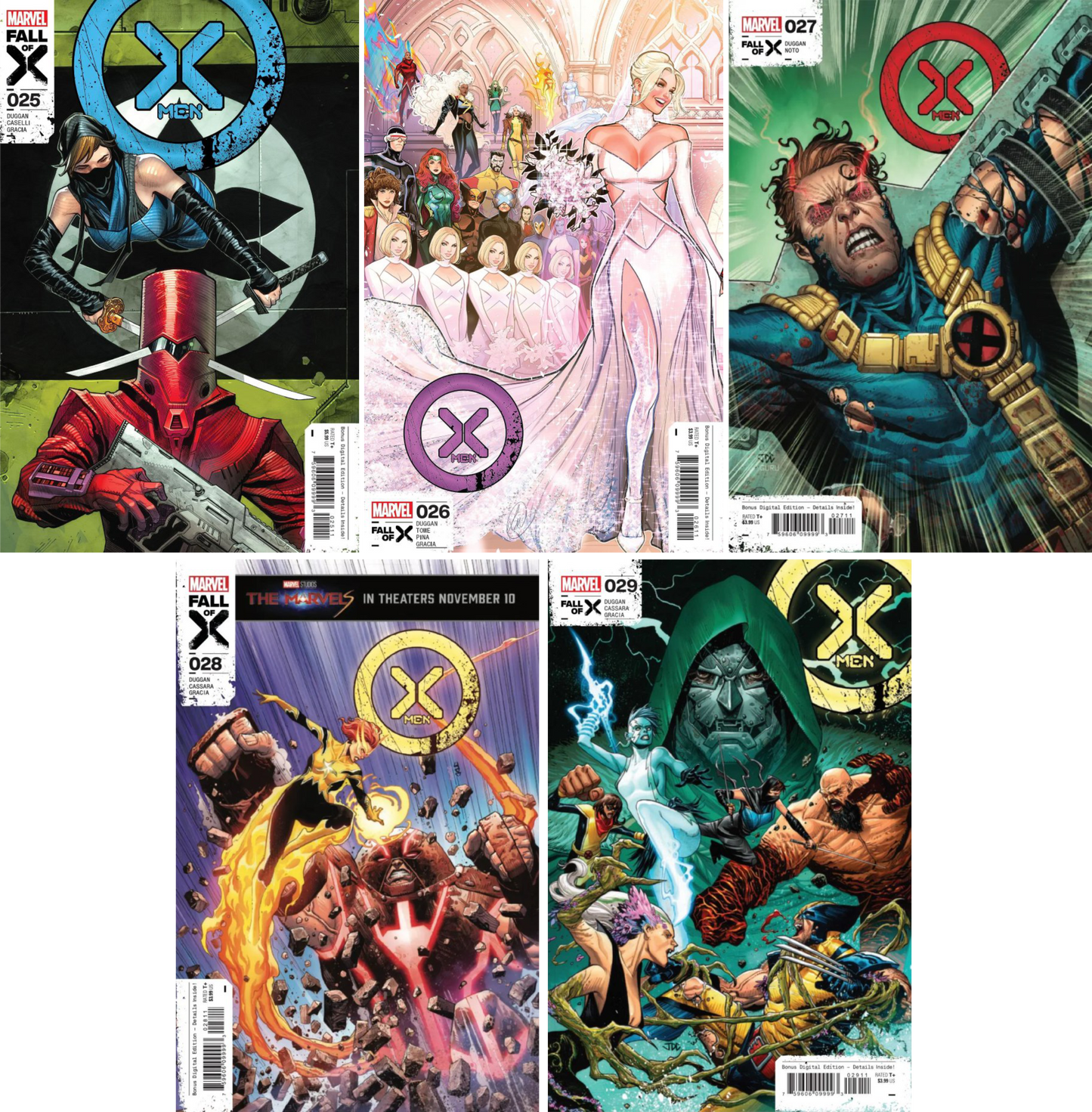 X-Men (2021) #25 - #29 CF COLL Cvr A