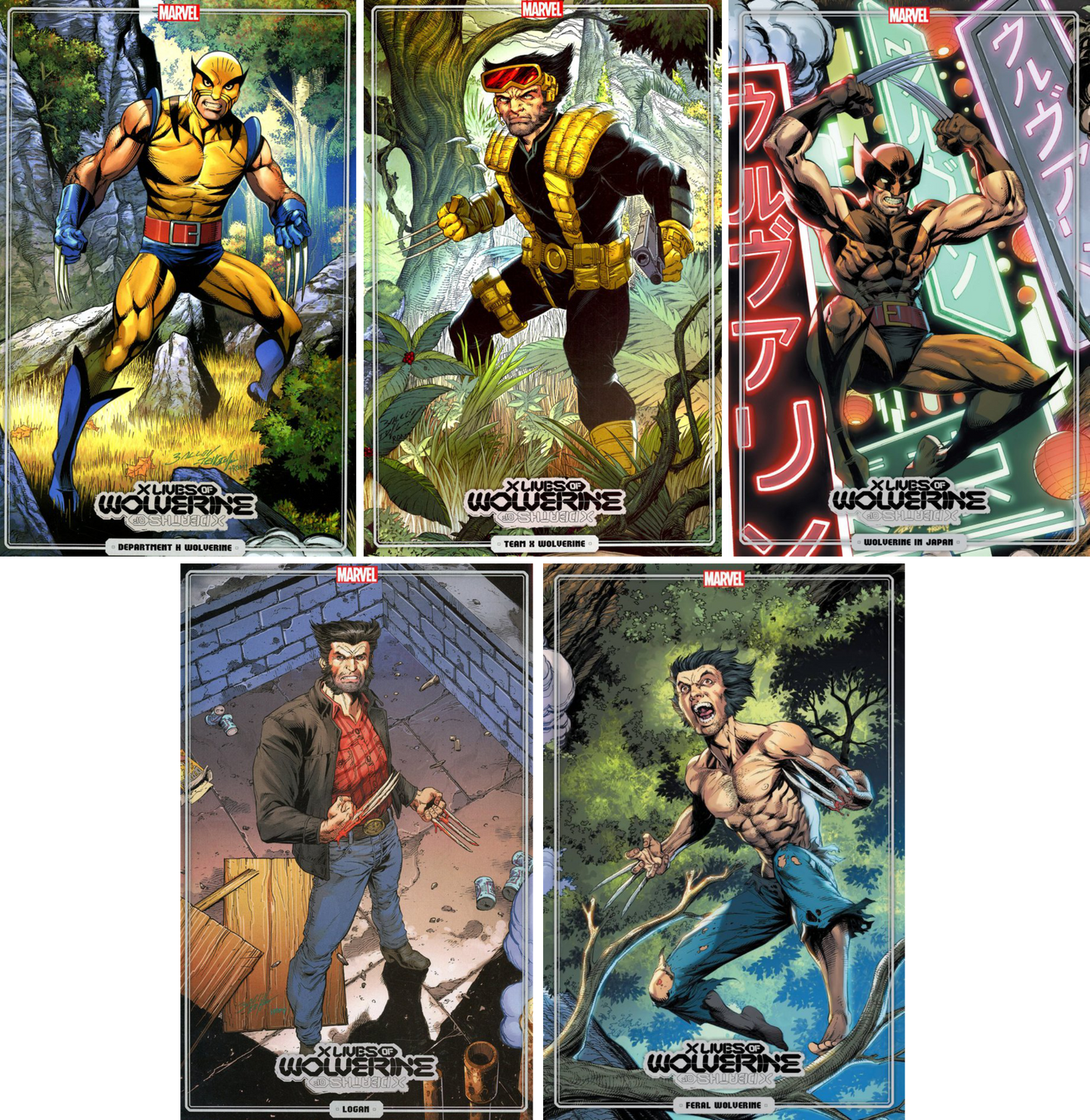 X Lives of Wolverine #1 - #5 (Of 5) CF COLL Trading Card Var